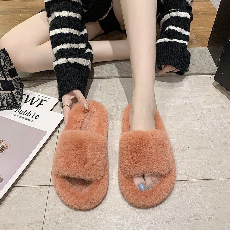 Pantoufles En Peluche Pour Femmes, Grande Taille, Nouveau St... - 3