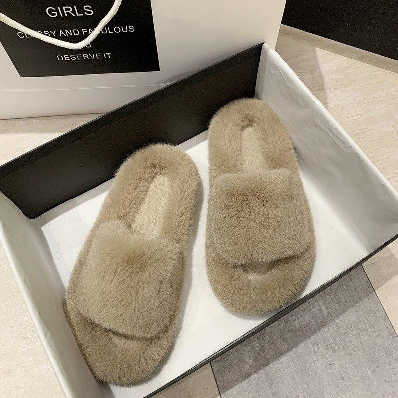 Pantoufles En Peluche Pour Femmes, Grande Taille, Nouveau St... - 6