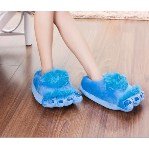 Pantoufles En Peluche Pour Hommes Et Femmes, Pantoufles Créatives, Chaussures De Maison D'hiver, Chaussures Souples Amusantes Pour La Maison, Pantoufles En Coton S135