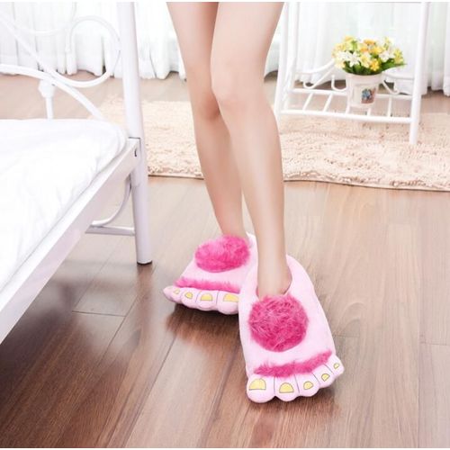 Pantoufles En Peluche Pour Hommes Et Femmes, Pantoufles Créatives, Chaussures De Maison D'hiver, Chaussures Souples Amusantes Pour La Maison, Pantoufles En Coton S135