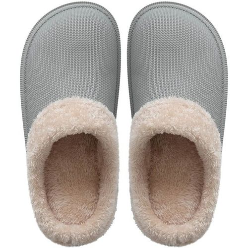 Pantoufles Eva En Daim Et Mousse Mémoire De Forme Pour Femme, Sabots Chauds D'hiver, Pantoufles D'intérieur Et D'extérieur, Pour Amoureux Du Coton