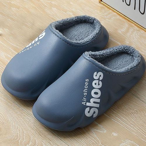 Pantoufles Eva Imperméables Et Chaudes En Peluche Pour Femmes, Chaussures De Maison Antidérapantes Semelle Souple En Coton, Pour Couple, Hiver