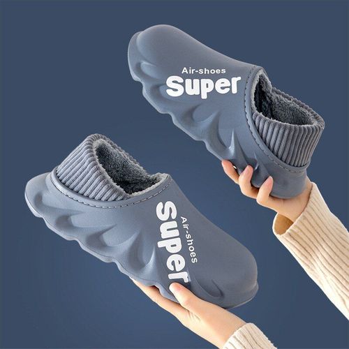 Pantoufles Imperméables Pour Femmes, Sandales Antidérapantes, En Coton Et Peluche, Chaussures D'intérieur Et D'extérieur, Super Hiver