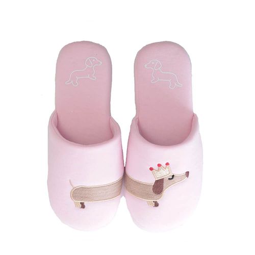 Pantoufles Licorne D'intérieur Pour Femmes, En Coton, Pour Chambre Coucher, Chien Teckel