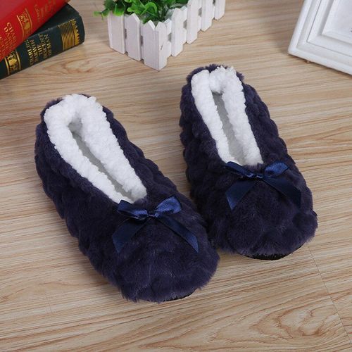 Pantoufles Moelleuses Pour Femmes, Chaussures D'hiver Pour La Maison, Peluche Épaisse, Fausse Fourrure, Antidérapantes, Douces, Mignonnes Et Amusantes - 35-38