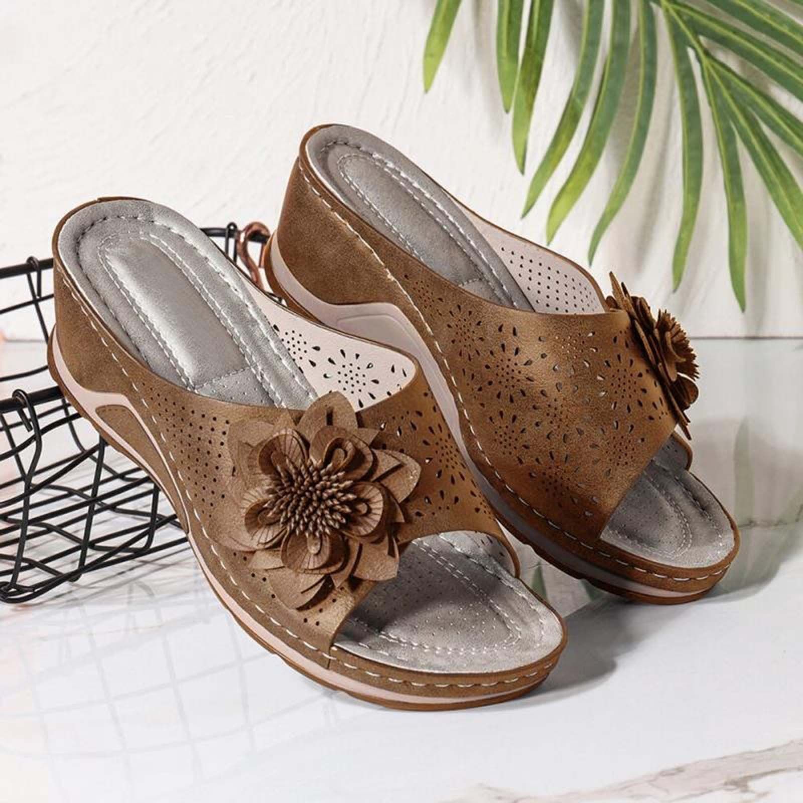 Pantoufles Orthopdiques En Cuir Souple Pour Femmes, Nouvell...