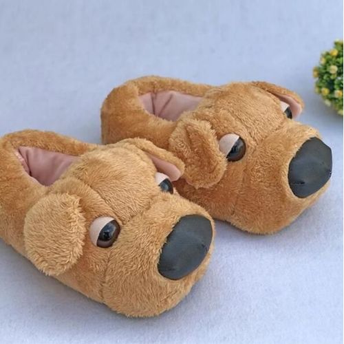 Pantoufles Ours En Peluche Pour Femmes, Mignonnes Pantoufles D'hiver Chaudes Pour La Maison, Pantoufles De Dessin Animé, Jouets En Peluche, Tongs Fourrure Pour Femmes