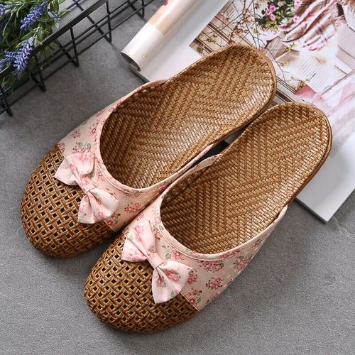 Pantoufles Plates Antidérapantes En Lin Eva, Pour Maison, Confortable, Bout Ouvert, Pour Femmes Et Hommes, Chaussures De Plage,té
