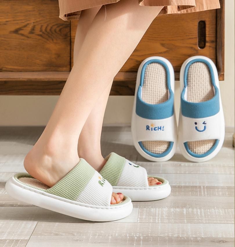 Pantoufles Respirantes En Coton Mlang Pour Femmes Et Homme... - 3
