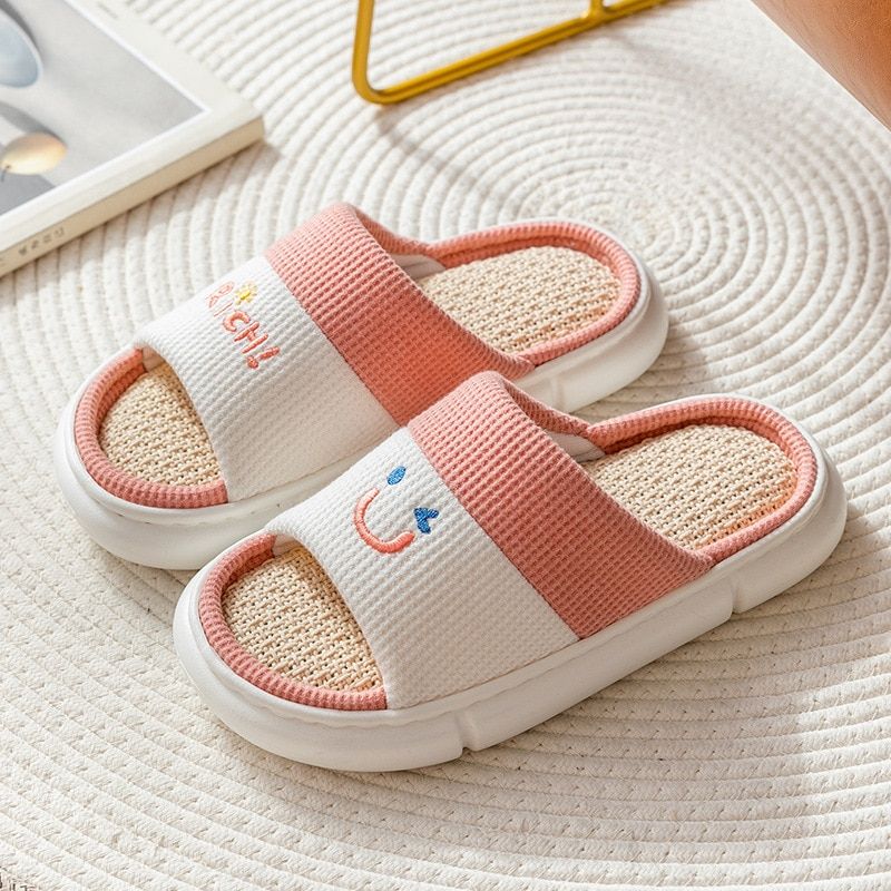 Pantoufles Respirantes En Coton Mlang Pour Femmes Et Homme...