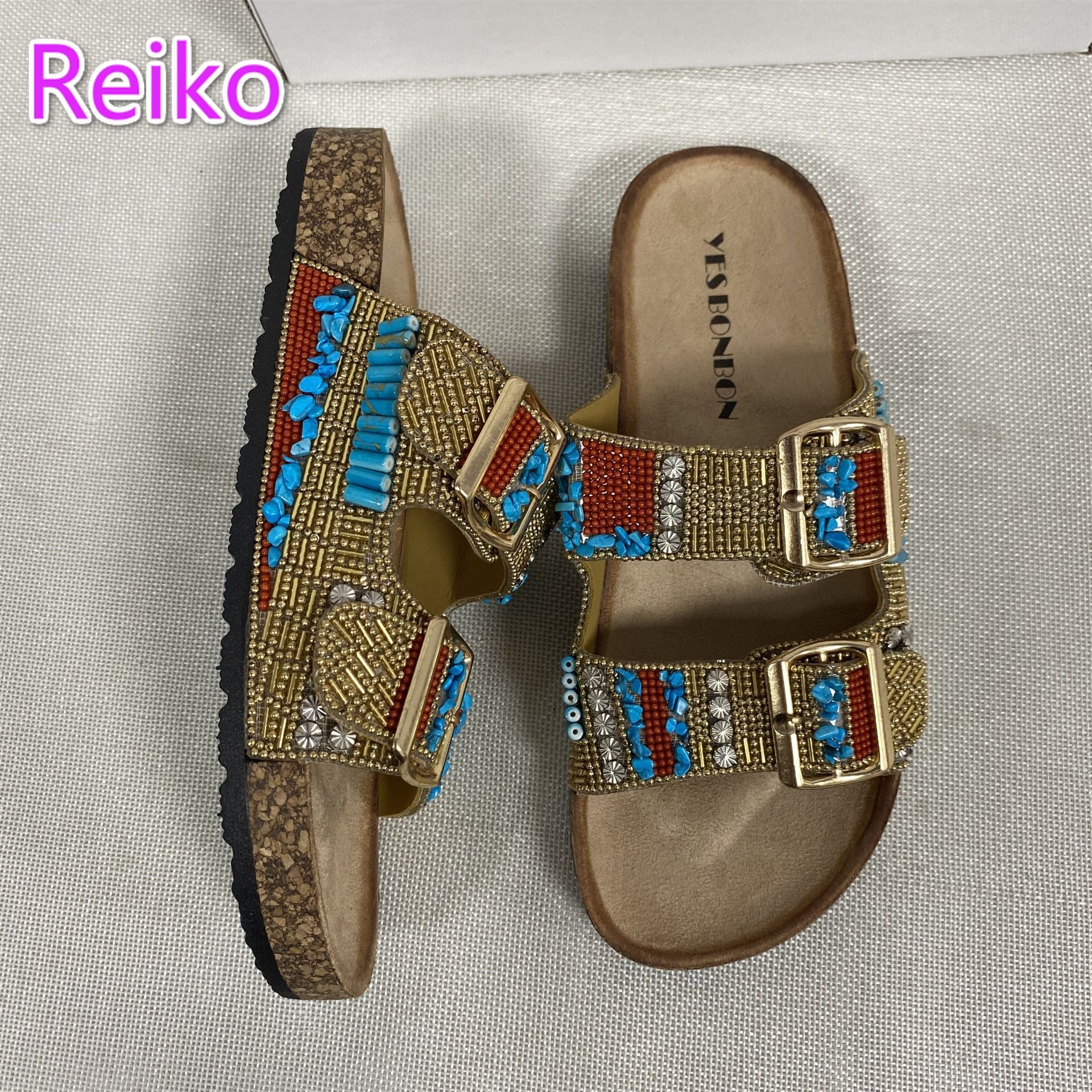 Pantoufles Rtro  Bout Ouvert Pour Femmes, 2021, Nouveau St... - 2