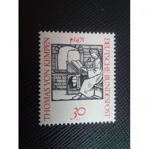 Timbre Allemagne / Rfa Yt 540 Thomas Von Kempen (1379-1471), Chanoines Mystiques Et Augustins 1971 (140106)