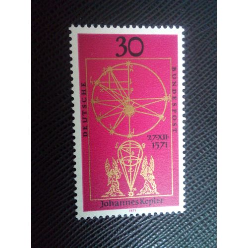 Timbre Allemagne / Rfa Yt 548 100e Anniversaire De Naissance De Johannes Kepler (1571-1630) 1971 (140106)