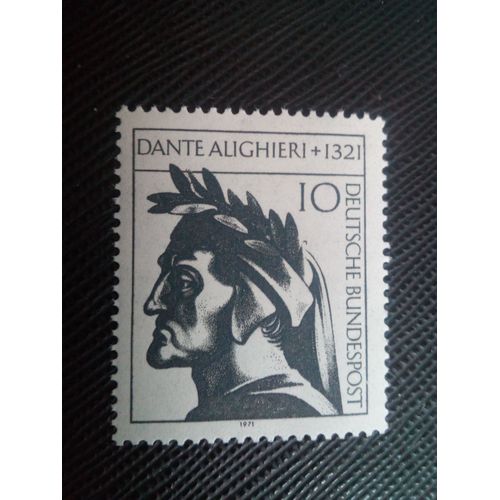 Timbre Allemagne / Rfa Yt 549 Dante Alighieri (1265-1321), Poète Italien, Érudit Et Polit 1971 (140106)