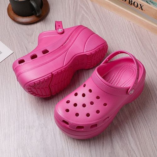 Sabots Semelles Compensées Pour Femmes, Chaussures De Jardin Séchage Rapide, Sandales De Plage, Pantoufles De Maison, Semellepaisse, Tongs Plus Grandes
