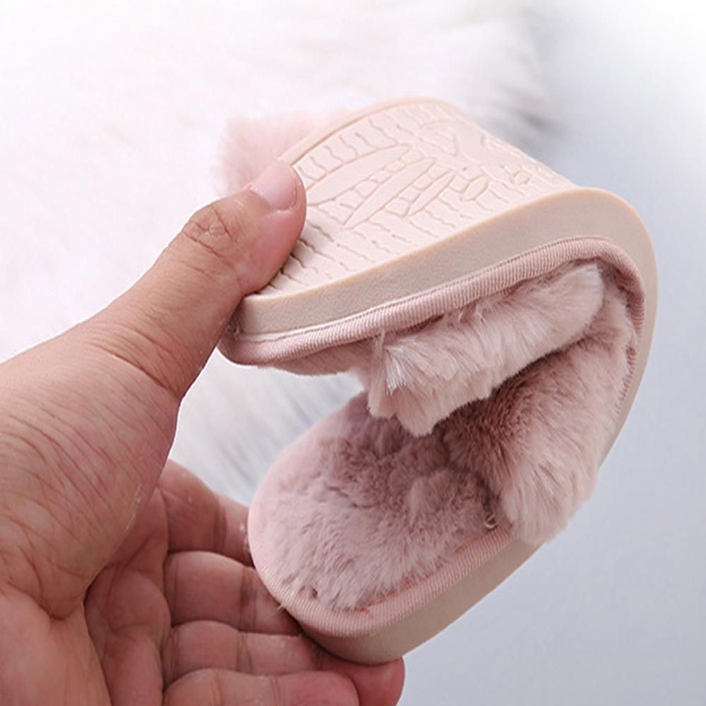 Sandales  Bout Ouvert En Peluche Pour Femmes, Chaussures Pl... - 4