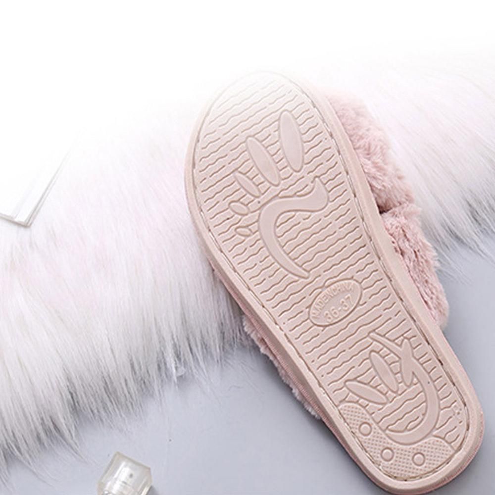 Sandales  Bout Ouvert En Peluche Pour Femmes, Chaussures Pl... - 7
