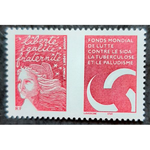 Timbre N° 3689 - Fonds Mondial Contre Sida Tuberculose Et Paludisme - 2004
