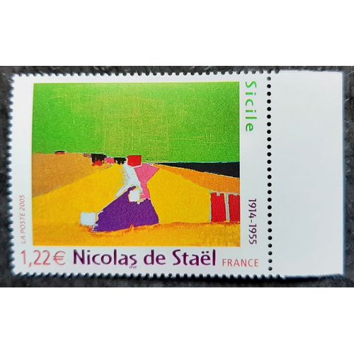 Timbre N° 3762  - Nicolas De Staël - Sicile - 2005