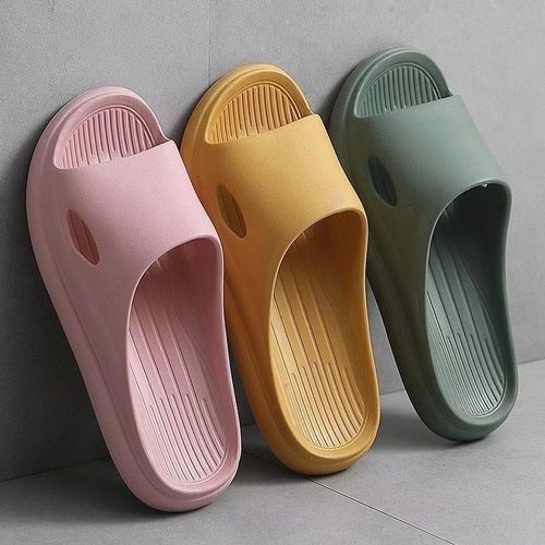 Sandales Antidérapantes Semelle Souple Eva De Pantoufles De Salle De Bains Semellepaisse Pour Femmes, Sandales D'intérieur Pour Hommes, Tongs De Plage