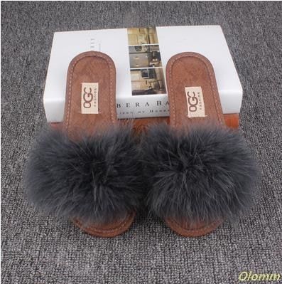 Sandales En Fourrure De Raton Laveur Pour Femmes, Chaussures... - 4