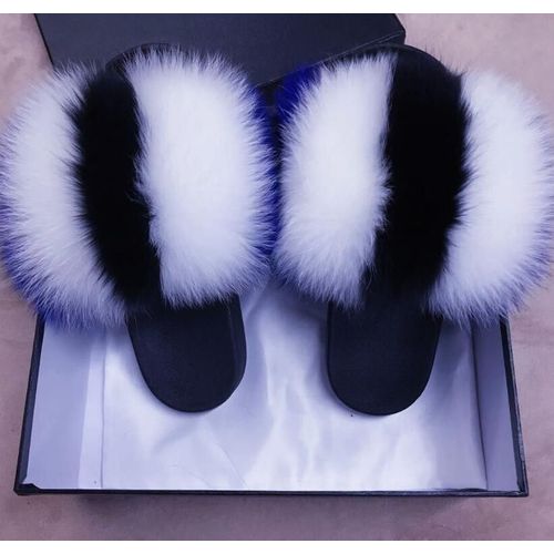 Sandales En Fourrure Pour Femmes, Chaussures De Luxe, Antidérapantes,té