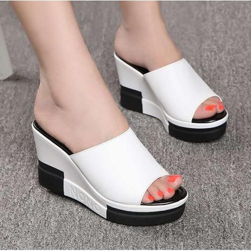 Tongs La Mode Pour Femmes, Chaussures Plateforme, Sandales Bout Ouvert