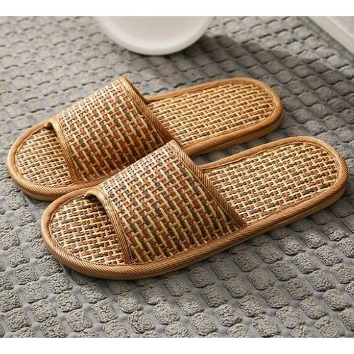 Tongs Paillettes Et Fleurs Pour Femmes, Pantoufles D'intérieur En Maille Respirante, Chaussures De Maison La Mode,té