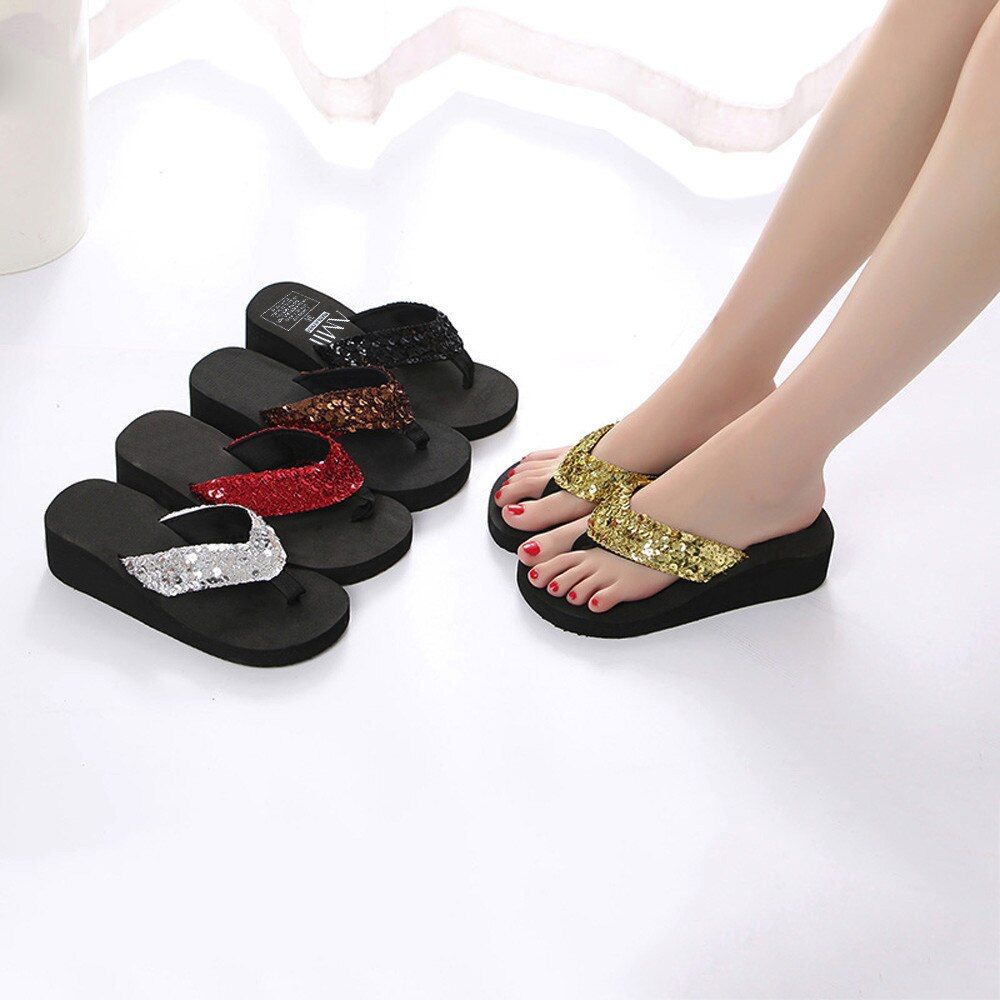 Tongs  Paillettes Eva Pour Femmes, 2021, Pantoufles De Plag... - 5