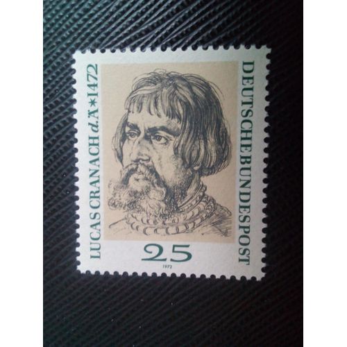 Timbre Allemagne / Rfa Yt 569 500e. Anniversaire De Naissance De Lucas Cranach 1972 (140106)