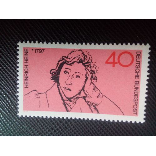 Timbre Allemagne / Rfa Yt 602 Heinrich Heine (1797-1856), Poète Et Satiriste 1972 (140106)