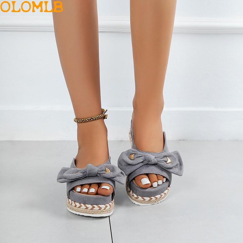 Tongs Tisses  Semelles paisses Pour Femmes, Pantoufles D'... - 3