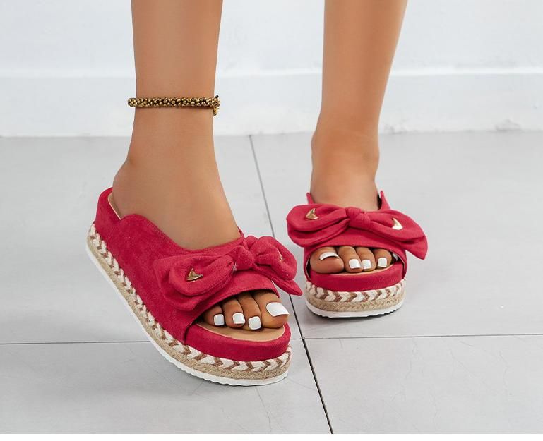 Tongs Tisses  Semelles paisses Pour Femmes, Pantoufles D'...