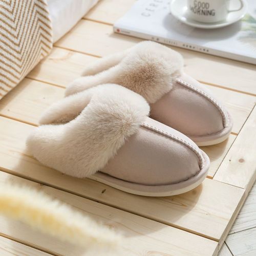 Winter Warm Soft Women's Fashion And Indoor Plush Slippers Australian U Style High Quality Cotton Shoes