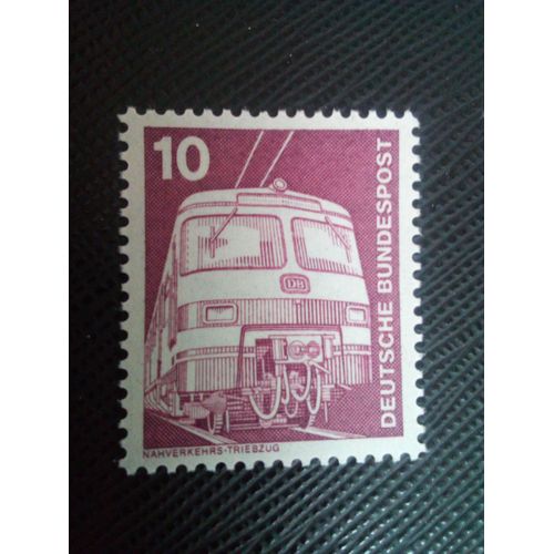 Timbre Allemagne / Rfa Yt 696 Train De Banlieue Et 420/421 1975 (140106)