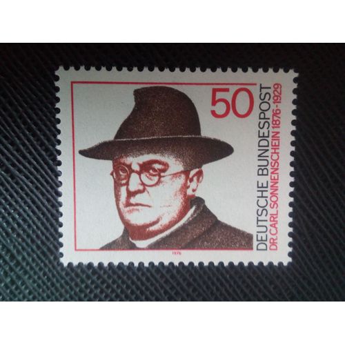 Timbre Allemagne / Rfa Yt 741 Dr Carl Sonnenschein (1876-1929) 1976 (140106)