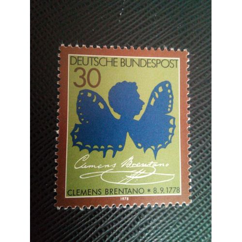Timbre Allemagne / Rfa Yt 835 Bicentenaire De La Naissance De Clemens Brentano 1978 (140106)