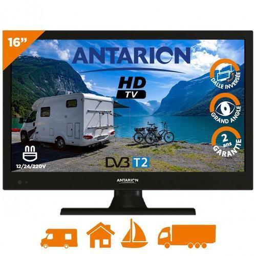 ANTARION TV LED 16" 40cm Télévision Full HD TNT Camping car Caravane 12V