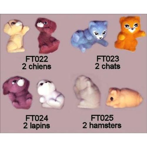 Figurines "Kinder" (2013) - Duos De Bébés Animaux ( Ft022 / Ft-022, Ft03, Ft024, Ft025)