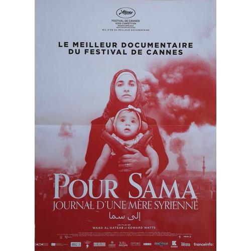 Pour Sama (For Sama) - Véritable Affiche De Cinéma Pliée - Format 120x160 Cm - De Waad Al-Kateab Et Edward Watts - Documentaire - 2019