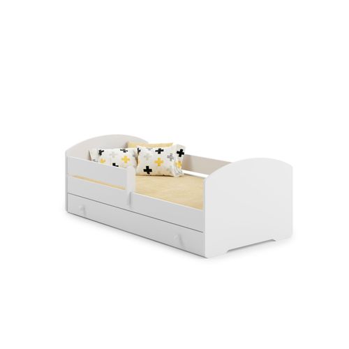Lit Enfant + Tiroir + Matelas + Barriere De Securite 160x80