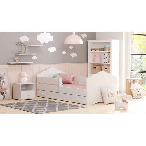 Lit Enfant + Tiroir + Matelas + Barriere De Securite 160x80