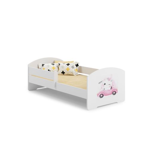 Lit Enfant + Matelas + Barriere De Securite 160x80