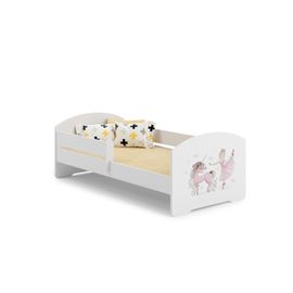 Lit Enfant + Matelas + Barriere De Securite 160x80