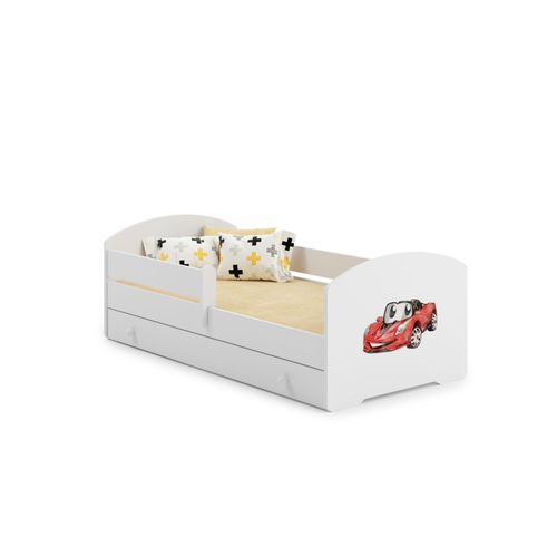 Lit Enfant + Tiroir + Matelas + Barriere De Securite 160x80