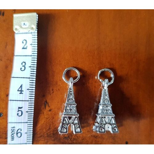 Lot De 2 Petites "Tour Eiffel" Avec Des Petits Brillants