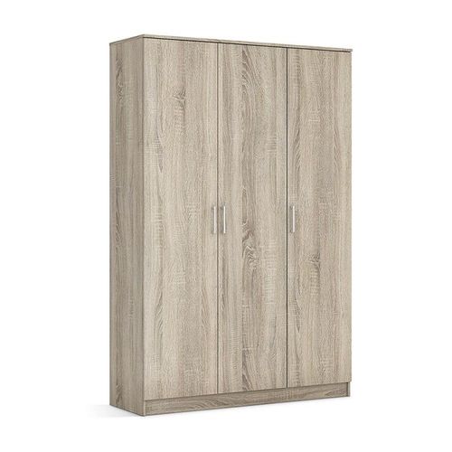 Garde Robe Rey, Armoire 3 Portes Idéal Pour Votre Entrée, Votre Buanderie Ou Votre Sdb