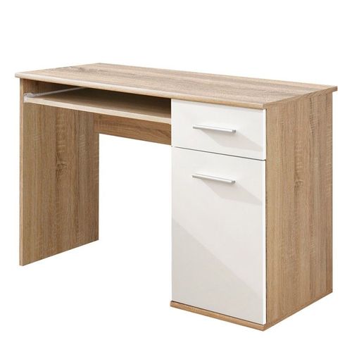 Bureau Enfant, Ado Avec Étagère Coulissante, 1 Porte Et Un Tiroir Collection Denver