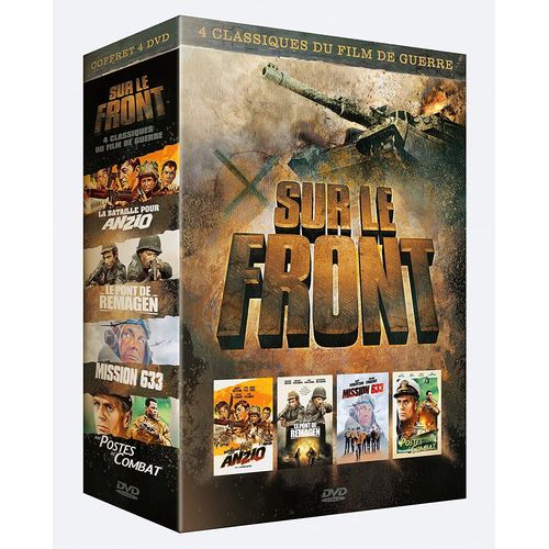 Sur Le Front - 4 Classiques Du Film De Guerre : Aux Postes De Combat + La Bataille Pour Anzio + Le Pont De Remagen + Mission 633 - Pack