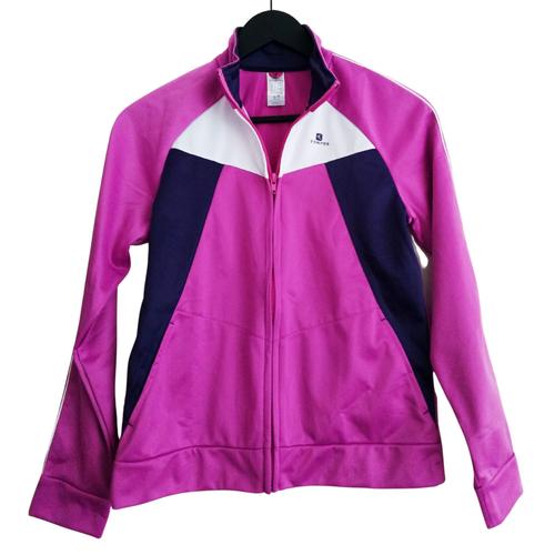 Veste A Zip. Violet. Domyos. Polyester. Taille 14 Ans / 151 - 160 Cm